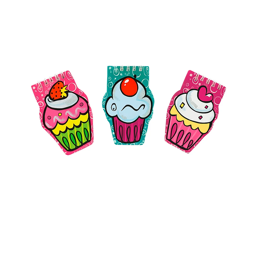 Compra Agenda Mini Cupcakes *3 Unidades Surtidas en Partymax. Bogotá. Imagen #1.