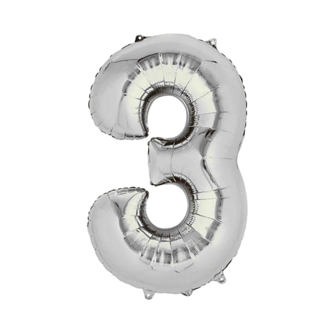 Compra Globo Metalizado de 40Cms # 3 Plateado en Partymax. Bogotá. Imagen #1.