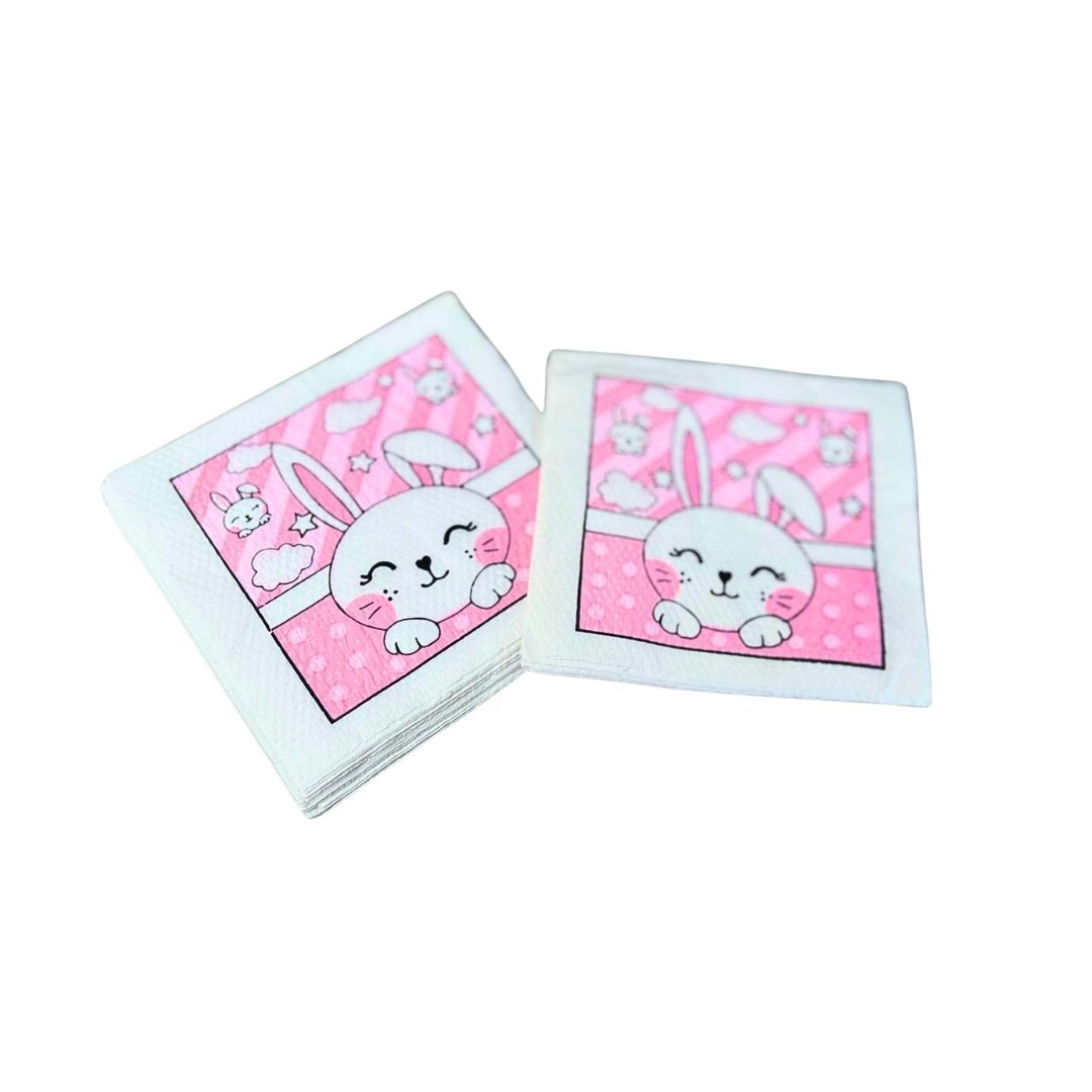 Compra Servilleta Conejo Rosado*15 Unidades en Partymax. Bogotá. Imagen #1.