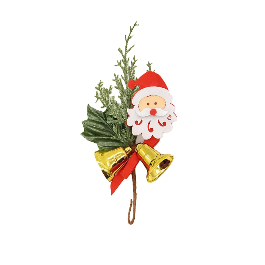 Compra Pick Navideño Santa -Campanas Doradas en Partymax. Bogotá. Imagen #1.