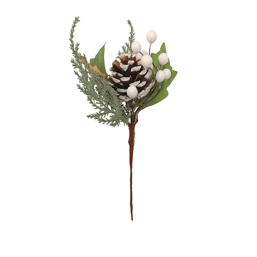 Compra Follaje Navideño Verde- Blanco Con Piña en Partymax. Bogotá. Imagen #1.